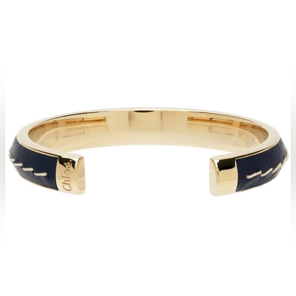 CHLOE Gold and Black “Edith” cuff bracelet - Picture 6 of 11